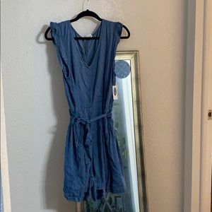 BRAND NEW DENIM SHORTS ROMPER